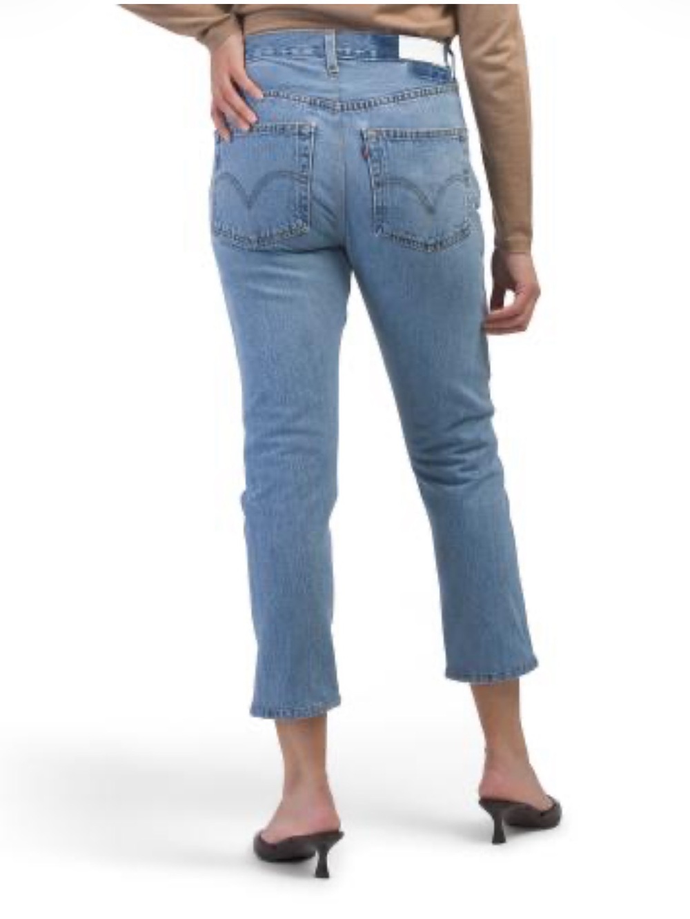 Re/done vintage Levi’s High-Rise Straight Crop Jeans